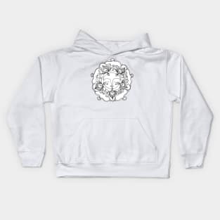 Mandala Girl Kids Hoodie